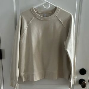 NWOT Women's Athleta Cream Sweatshirt